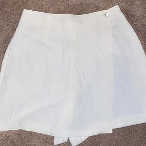 White Skort